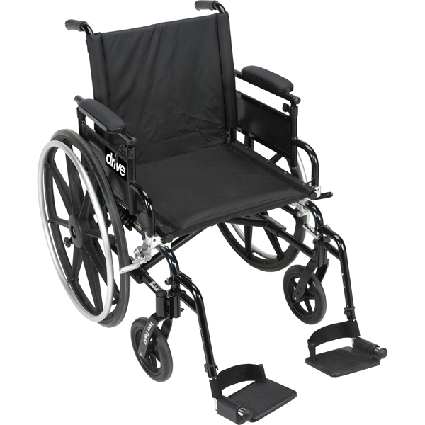 Viper Plus GT Wheelchair - Adj. Height Flip Back Desk Arm and Swing Away Footrests 22 Inches - Click Image to Close